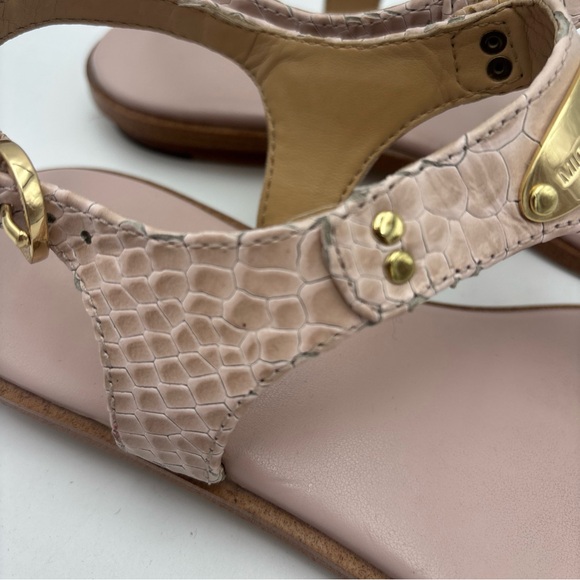 Michael Kors Blush Sandals with Gold Accents - Picture 7 of 10